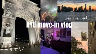 COLLEGE MOVE-IN DAY NYU (freshmen welcome week vlog 2023)