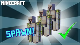 MINECRAFT | How to Get Iron Golems to Spawn! 1.16.4