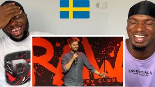 Reaction To Swedish Comedian Fredrik Andersson