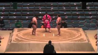 Hokutohomare vs Teraofuji Day 12 Sumo Haru Basho March 2014