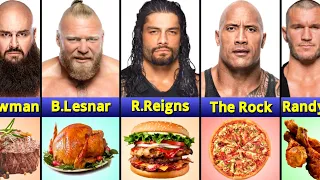 WWE Superstars Favorite Food Roman Reigns, Brock Lesnar