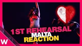 🇲🇹 Malta First Rehearsal (REACTION) Sarah Bonnici "Loop" @ Eurovision 2024