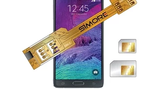 Samsung Galaxy Note 4 - Dual SIM Adapter Android for Samsung Galaxy Note 4 SM-N910F - SIMore