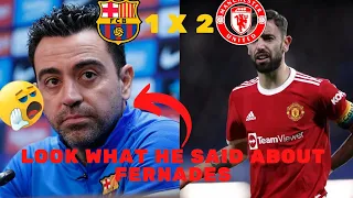 Barcelona Coach Xavi Sparks Controversy with Manchester United Fans over Bruno Fernandes Comment