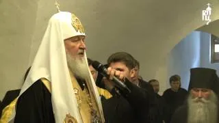 Патриарх Кирилл совершил заупокойную литию в усыпальнице бояр Романовых