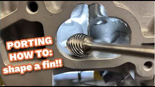 PORTING HOW TO: How to shape a fin on a 2JZ intake port!