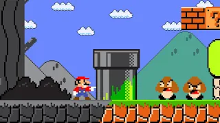 Super Mario Bros. but everything Mario touches turns to Stone!