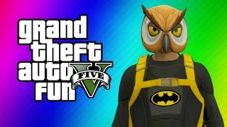 GTA 5 Online Funny Moments - Halloween Preparation, Batman, Dark Knight Rises Parody Skits!