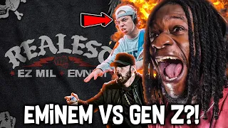 EMINEM & EZ MIL TALKIN SPICY! "Realest" (REACTION)