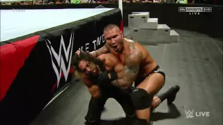 Randy Orton absolutely Destroys Seth Rollins  Raw, 2015