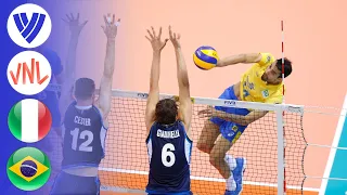 Italy vs. Brazil - Full Match | Men's VNL 2018