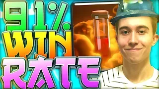 MINER POISON CONTROL!! Best 12 Win Deck (91% Win Rate!) —  Clash Royale