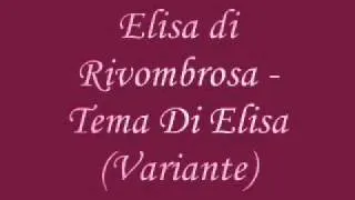 Elisa Di Rivombrosa OST - Savio Riccardi - Tema Di Elisa(Variante) - OST download free link
