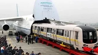 Extreme cargo airplane carries train 3 helicopter 🚁