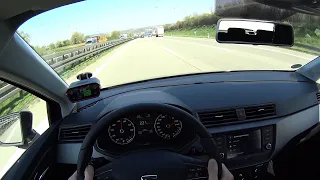 2020 Seat Ibiza 1.0 TSI (115PS) - 0-100 km/h - top speed on the German Autobahn | POV