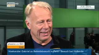 Bundesdelegiertenkonferenz B'90/Grüne: Jürgen Trittin zur Wahl des Bundesvorsitzes am 21.11.2015