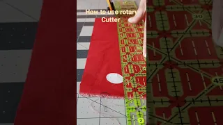 How to cut fabric with rotary cutter