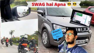 Mumbai- Bangalore highway pe Biker Group se Encounter😎| Road trip with Ignis 2 | Motor and Passion