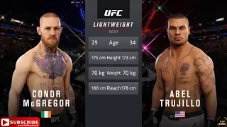 CONOR MCGREGOR VS ABEL TRUJILLO LIGHTWEIGHT BOUT MATCH FIGHT