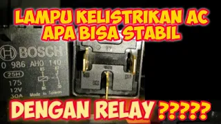 Cara pasang relay lampu motor kelistrikan AC apa bisa??