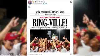 Greenville Drive takes home 2023 South Atlantic League Championship title