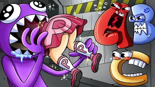 [Animation] Delicious Alphabet Lore💜  🌈Rainbow Friends Mukbang Cartoon COMPLETE EDITION | Gummy Dora