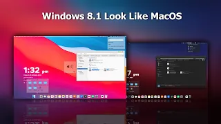 MacOS Big Sur Theme For Windows 8.1 || Make Windows 8.1 Look Like MacOS Big Sur (2021)