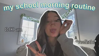 my REAL school morning routine