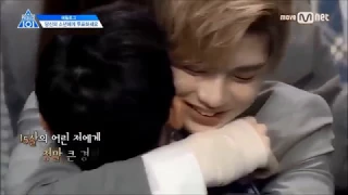 Kang Daniel being a "hyung" (older brother) / comforting people