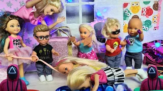 THEY CHEATED THE NANNY! KATYA AND MAX HAD A SQUID GAME AT HOME) Funny family funny TV series dolls