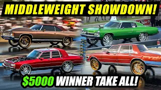 Full Middleweight Big Rim Shootout With a NEW CHAMPION! DNL vs World 6 Donk & Box Chevy Grudge Race