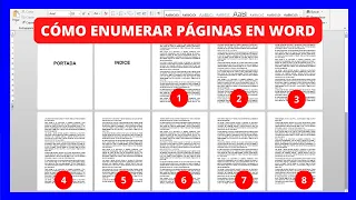 Cómo Numerar Páginas en WORD Y Desde Cualquier Página | 2023