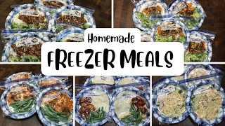 Stocking the freezer | Individual freezer meals | 5 different meals!!