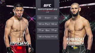 Ли Джинлианг vs Хамзат Чимаев (Li Jingliang vs Khamzat Chimaev) | UFC 267 | Полный бой