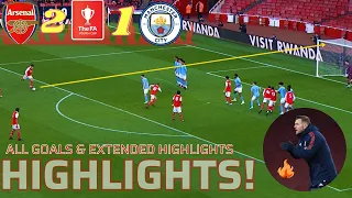 Highlights | Arsenal vs Manchester City  U18 FA Youth Cup Semi Final All the goals, Skills