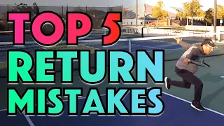 5 Most Common Pickleball Return Mistakes & How To Fix Them