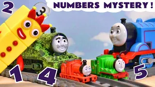 Mystery Number Toy Train Story with Numberblocks and Thomas Trains