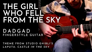 The Girl Who Fell from the Sky - DADGAD Fingerstyle Guitar - (Joe Hisaishi arr. Will McNicol) - TAB