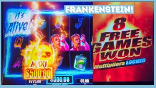 Frankenstein Slot ITS ALIVE!!! 100x HIT Right Off The Bat!!!