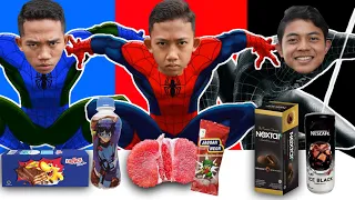 PILIH KARAKTER SPIDERMAN SESUAI MAKANAN 1 WARNA PART 2! SAPUTRA SPIDERMAN ASLI? | Mikael TubeHD