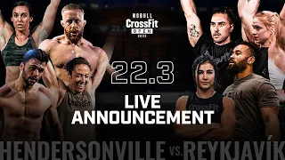 CrossFit Reykjavík vs. CrossFit Hendersonville — Open Announcement 22.3