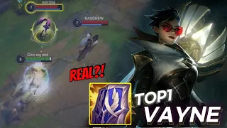 아시아서버 1등 베인 템트리가..?! IS THIS REAL?! TOP1 VAYNE IN ASIA SERVER BUILD