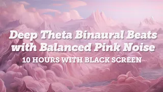 Melt Away Anxiety. Deep 4Hz Theta Binaural Beats with Balanced Pink Noise. 🎧 Recommended.