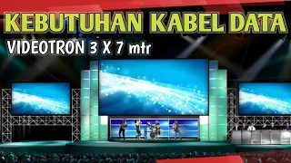 Menghitung Kebutuhan Data Utama Videotron 3 x 7m || Led Screen Tutorial