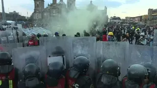 Clashes between police and protesters continue in Mexico City | AFP