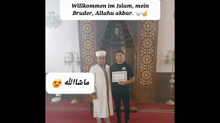 Willkommen im Islam, mein Bruder, Allahu akbar. ☪️☝️🤍