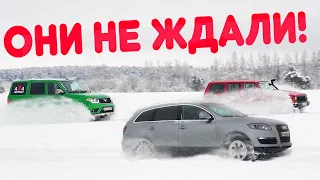 Как расстроить иномарку на УАЗе? ГОНКИ 402 метра на ДЖИПАХ! Нивы, Jeep, AUDI, Subaru, Toyota