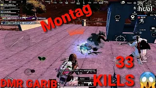 KING OF POCHINKI 33 KILLS SOLO VS SQUAD | PUBG MOBILE DMR GARIB