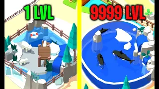 NEW Uncommon Giant Killer Whale Unlocked! Max Level Animals & Zoo in Idle Zoo Tycoon!