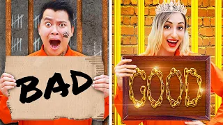 GOOD VS BAD PRISONER IN JAIL | 6 FUNNY SITUATIONS WHILE IN PRISON BY CRAFTY HYPE